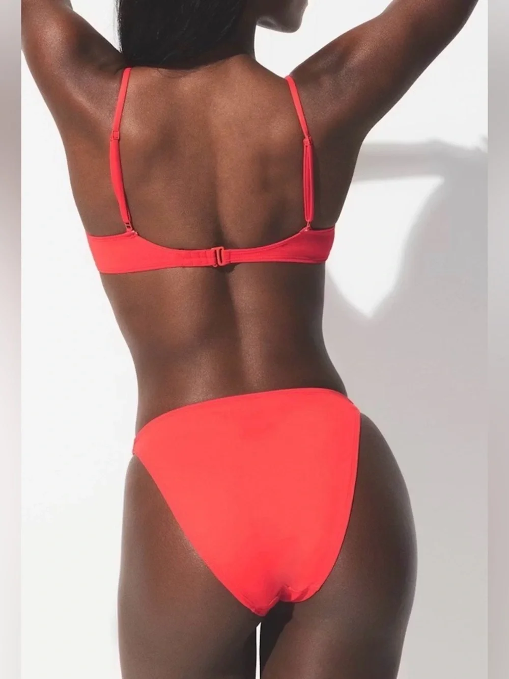 NWT Recycled Swim Plus Size Mid Coverage Swim Bottoms Ruby Red - Size 4X
